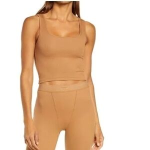 NWT Skims ribbed tank top Size 4X Color Light Brown